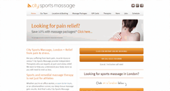 Desktop Screenshot of citysportsmassage.com
